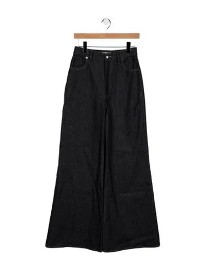 Pre-owned Et Ochs High-rise Wide Leg Jeans In Blue