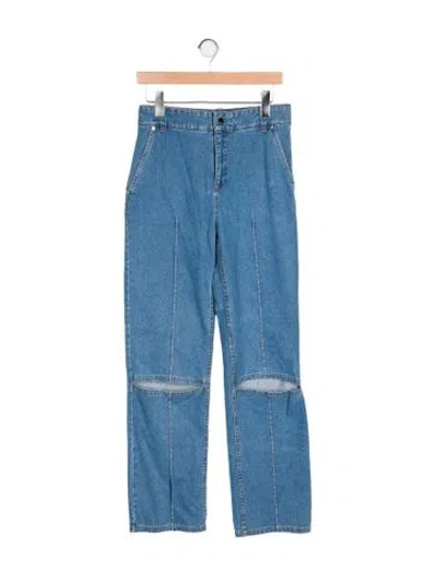 Pre-owned Et Ochs High-rise Wide Leg Jeans W/ Tags In Blue