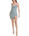 Et Ochs Kelly Denim Mini Dress W/ Cutouts In Blue