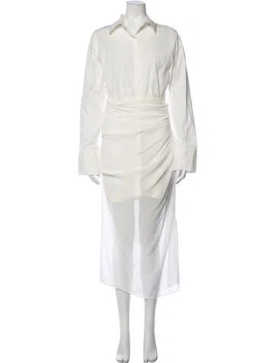 Pre-owned Et Ochs Long Dress In Neutrals