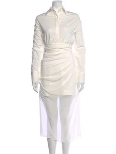 Pre-owned Et Ochs Long Dress In White