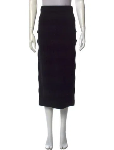 Pre-owned Et Ochs Midi Length Skirt In Black