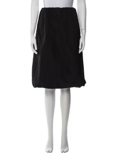 Pre-owned Et Ochs Midi Length Skirt In Black