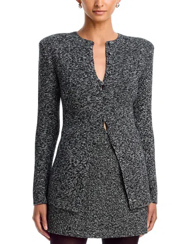 Et Ochs Mischa Button Front Knit Cardigan In Black