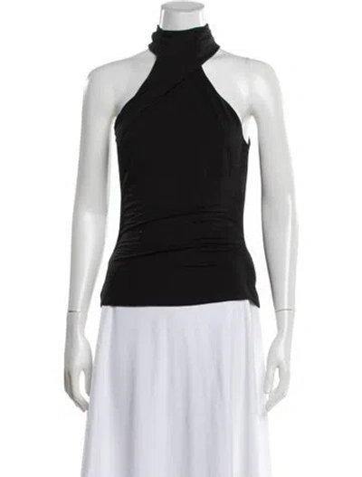 Pre-owned Et Ochs Nylon Halterneck Top In Black