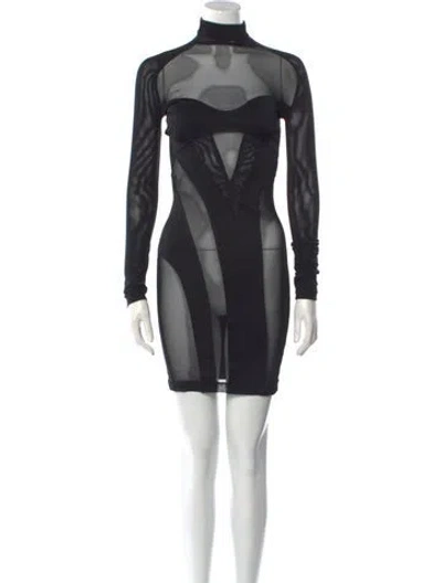 Pre-owned Et Ochs Nylon Mini Dress W/ Tags In Black