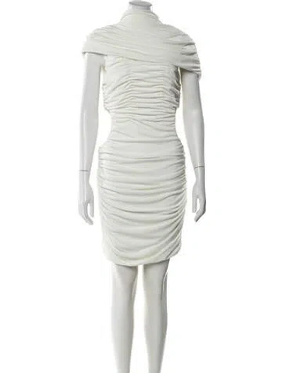 Pre-owned Et Ochs Off-the-shoulder Mini Dress W/ Tags In Neutral