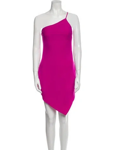 Pre-owned Et Ochs One-shoulder Knee-length Dress In Pink