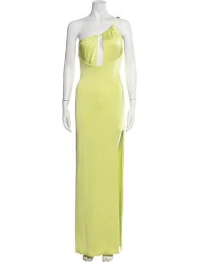 Pre-owned Et Ochs One-shoulder Long Dress In Green