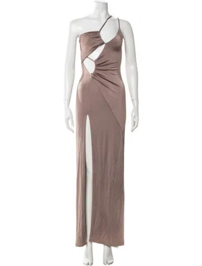 Pre-owned Et Ochs One-shoulder Long Dress In Multicolor