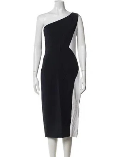Pre-owned Et Ochs One-shoulder Midi Length Dress In Blue