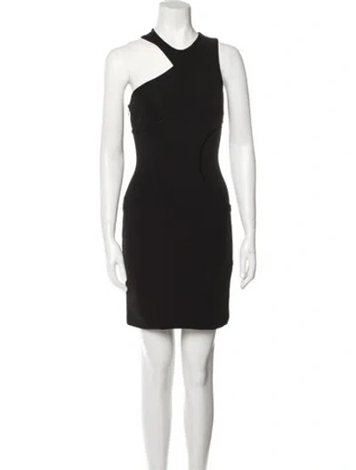 Pre-owned Et Ochs One-shoulder Mini Dress In Black