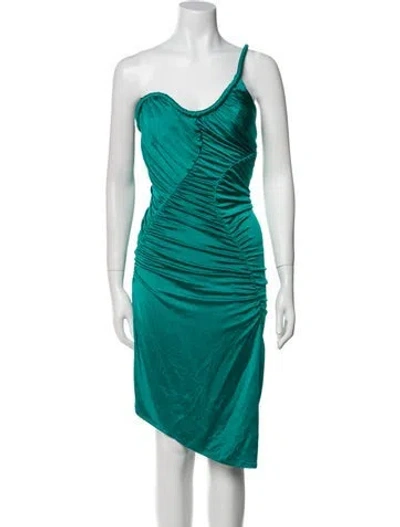 Pre-owned Et Ochs One-shoulder Mini Dress In Blue