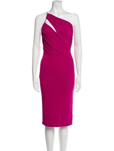 Pre-owned Et Ochs One-shoulder Mini Dress In Purple