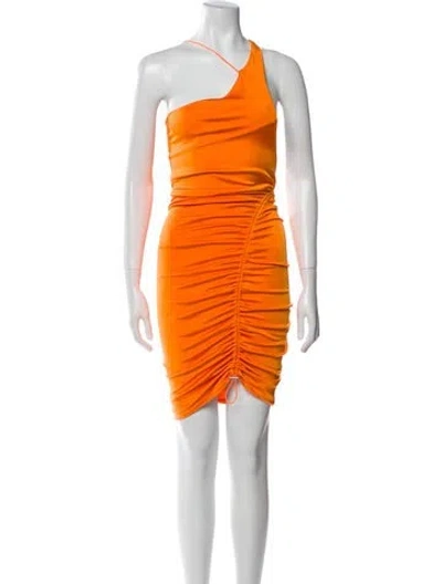 Pre-owned Et Ochs One-shoulder Mini Dress W/ Tags In Orange