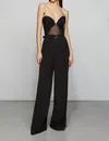 Et Ochs Ophelia Strapless Jumpsuit In Black