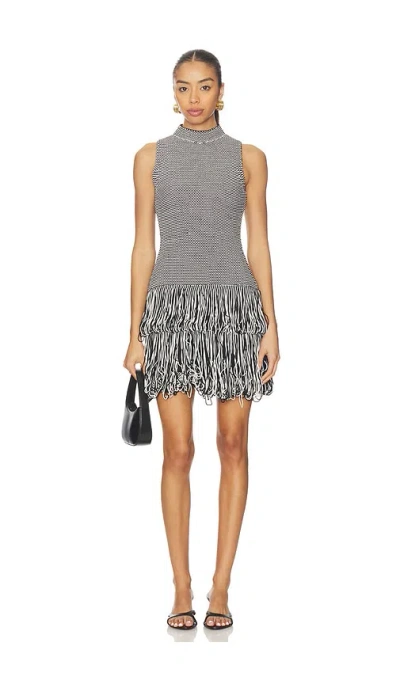 Et Ochs Pernille Knit Dress In Black & Ivory