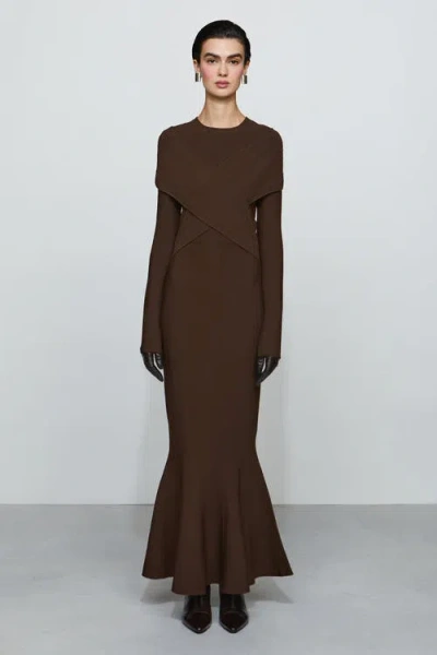 Et Ochs Phoenix Knit Dress In Brown