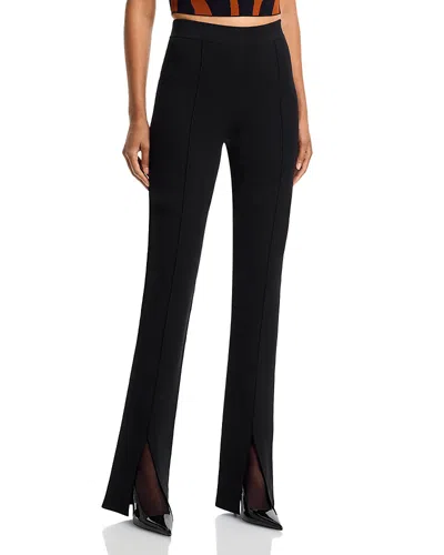 Et Ochs Salvatore Slit Cuff Knit Pants In Black