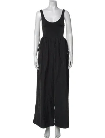 Pre-owned Et Ochs Scoop Neck Jumpsuit In Black