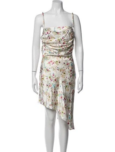 Pre-owned Et Ochs Silk Mini Dress In Green