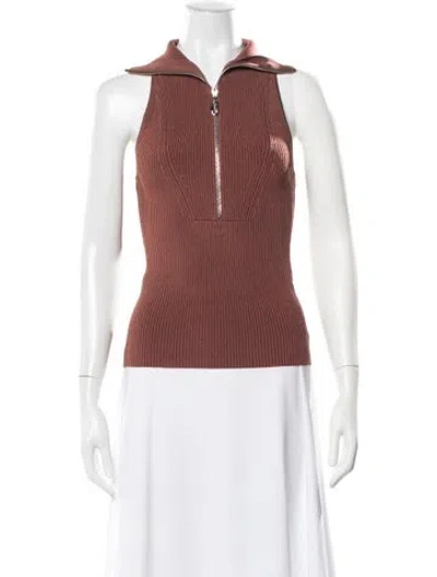 Pre-owned Et Ochs Sleeveless Top In Brown