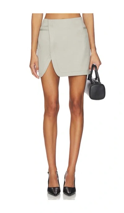 Et Ochs Smith Suiting Skirt In Gray
