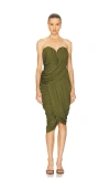 Et Ochs Spencer Midi Dress In Green