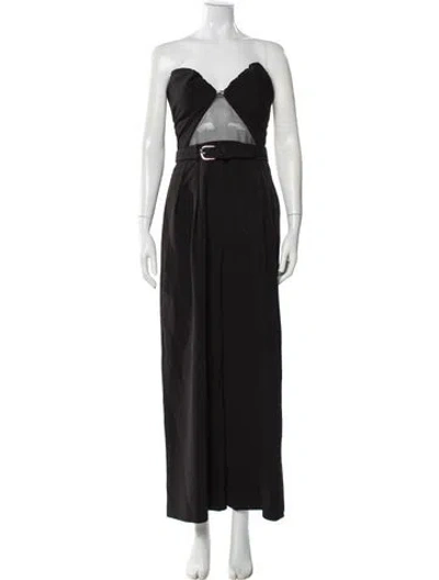 Pre-owned Et Ochs Strapless Jumpsuit In Gray