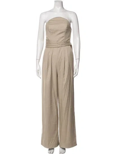 Pre-owned Et Ochs Strapless Jumpsuit W/ Tags In Neutrals