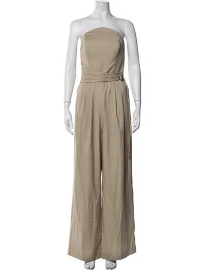 Pre-owned Et Ochs Strapless Jumpsuit W/ Tags In Neutrals