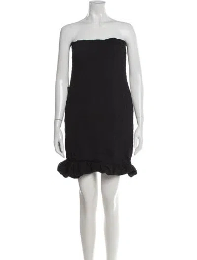 Pre-owned Et Ochs Strapless Mini Dress W/ Tags In Black
