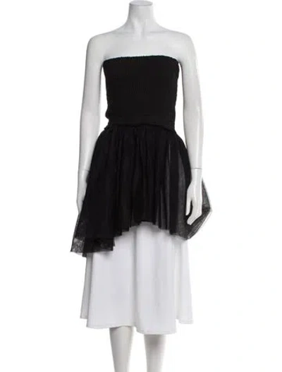 Pre-owned Et Ochs Strapless Top In Black