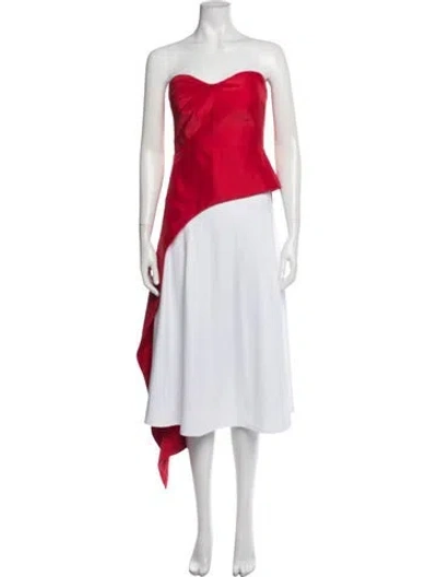 Pre-owned Et Ochs Strapless Top W/ Tags In Red