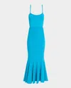 Et Ochs Tess Sleeveless Flounce Knit Midi Dress