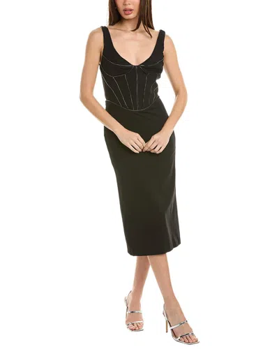 Et Ochs Valerie Midi Dress In Black