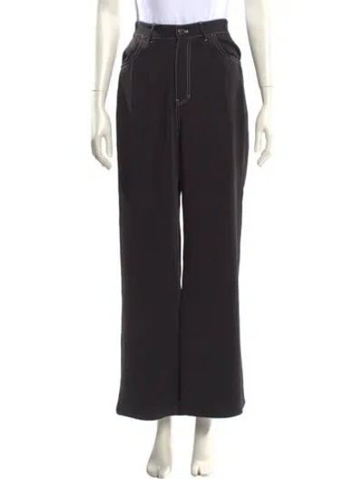 Pre-owned Et Ochs Wide Leg Pants In Black