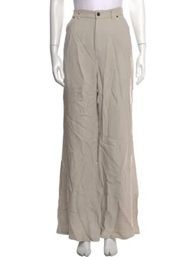 Pre-owned Et Ochs Wide Leg Pants In Neutrals