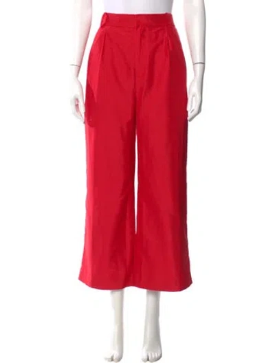 Pre-owned Et Ochs Wide Leg Pants In Red