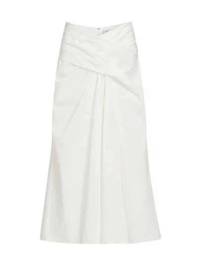 Et Ochs Bryn Midi Skirt In White