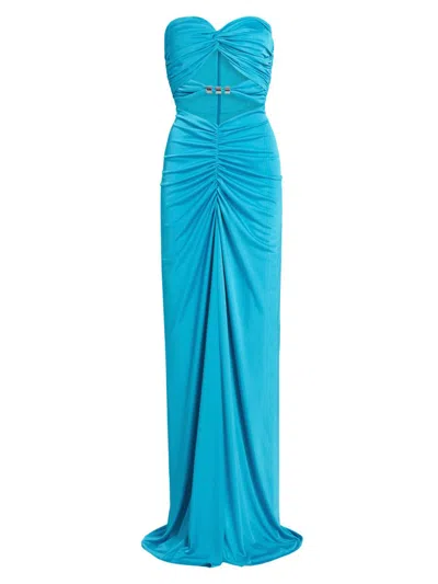 Et Ochs Corinne Gown In Turquoise
