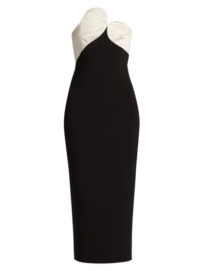 Et Ochs Court Combo Dress In Black
