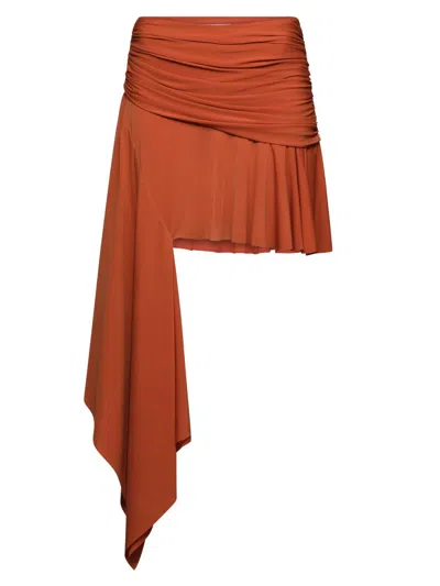Et Ochs Women's Emerson Side Drape Miniskirt In Animal Print
