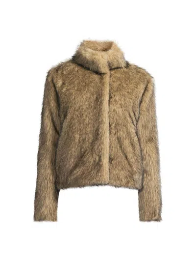 Et Ochs Women's Eugene Faux Fur Jacket In Brown