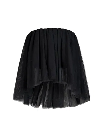 Et Ochs Women's Palmer Tulle Scrunchie Top In Black