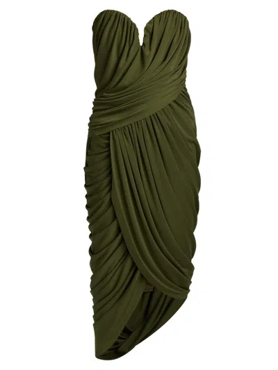 Et Ochs Women's Spencer Draped Tulip Midi-dress In Green