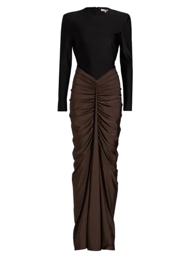 Et Ochs Women's Tate Ruched Colorblocked Gown In Multi