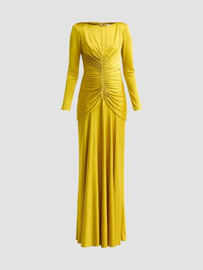 Et Ochs Women's Thea Satin Ruched Gown In Willow