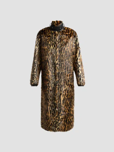 Et Ochs Women's Vonn Leopard-print Faux-fur Coat In Leopard Multi