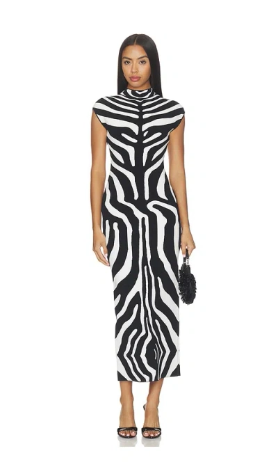 Et Ochs Xandra Knit Dress In Black & White
